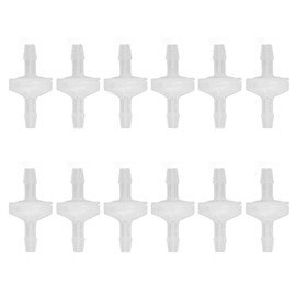 One Way Valve, Aquarium Air Valve Anti Siphon Valve Vacuum, Non Return Valve Check Valve Plastic 4mm 12PCS Oil Resistant One Way Air Valve PP Check Valve for Fish Tank
