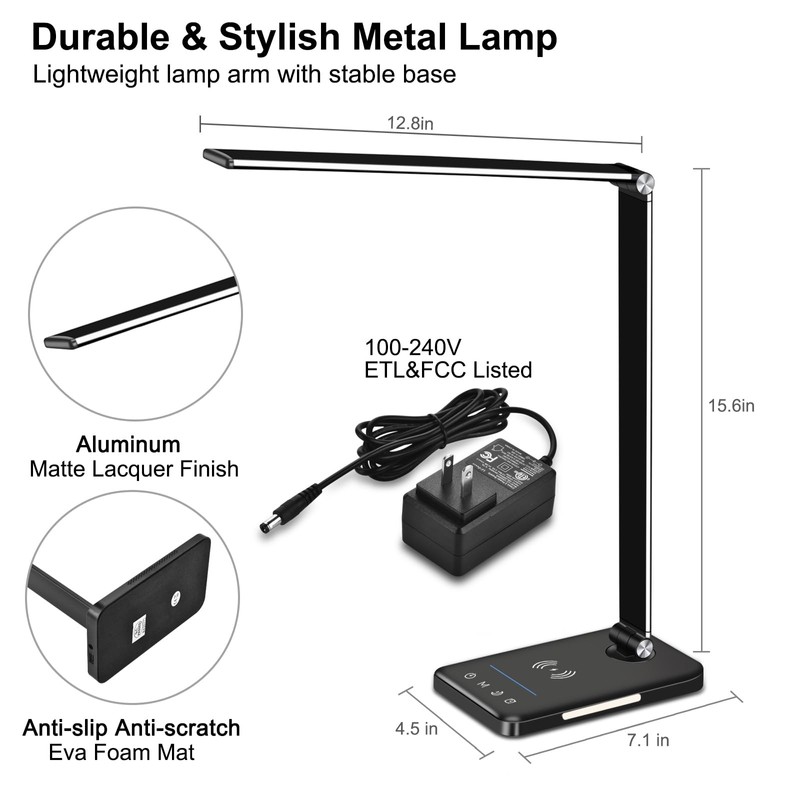 AFROG 8-in-1 4th Gen Multifunctional LED Desk Lamp with 10W