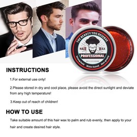 Eazerom 03 Professional Mud Wax for Stylish Short Hair, 60 g Texturing Hair Cream for Defined Hair Styling, Strong and Flexible Hold, Hair Wax for Defined Hair Styling