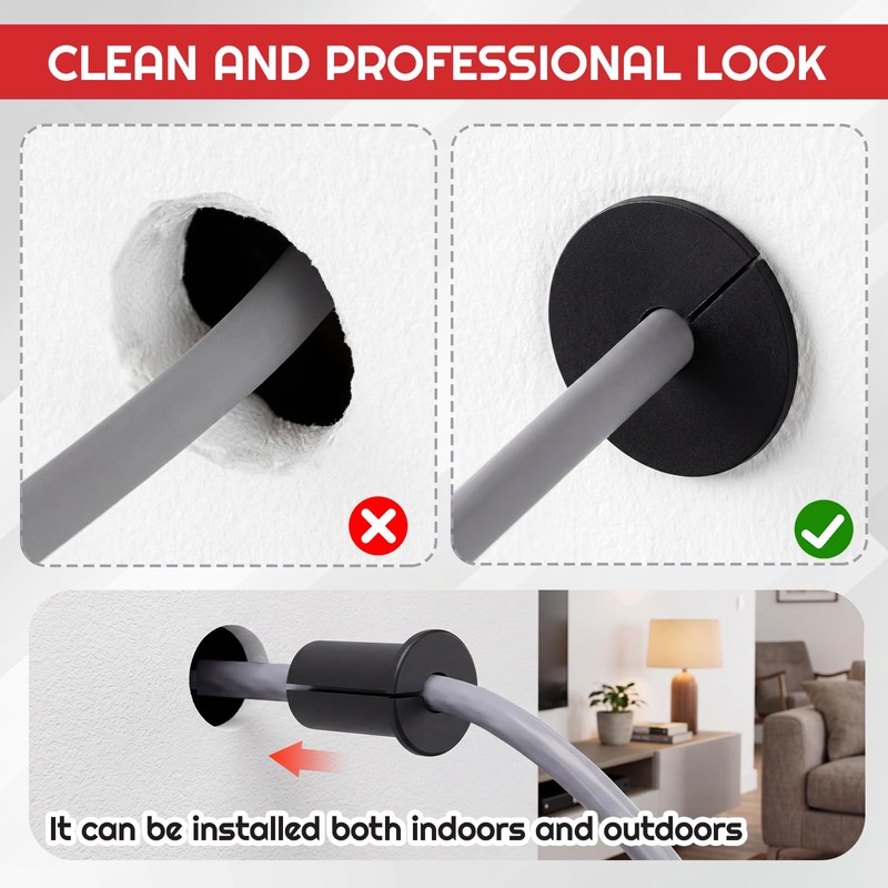Innconee 6 Pcs Wall Grommets 3/4 Inch Compatible with Starlink,