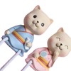 2pcs Car Dashboard Decorations Resin Fun Cartoon Cute Animal Ornaments