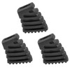 MTQY 3PCS Black Rubber Drum Stand Foot Covers Heavy Duty