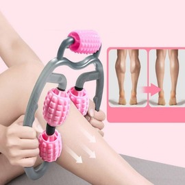 Calf and Leg Massage Roller for Self-Care and Fatigue Relief Pink/One Size 2ea