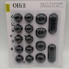 OHill 16-Pack Black Cord Organizer - Adhesive Cable Clips Holder