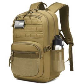 Military Tactical Backpack for Men Army 3 Days Assault Pack Bag with Molle System for Outdoor Adventures, Khaki, 30L, Tactical Backpack