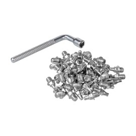 Funn 6mm Street Pin for Python, Ripper, and Mamba Pedals, 50pcs of M4 x 6mm Street Pins with a 4mm Socket Wrench (Silver)