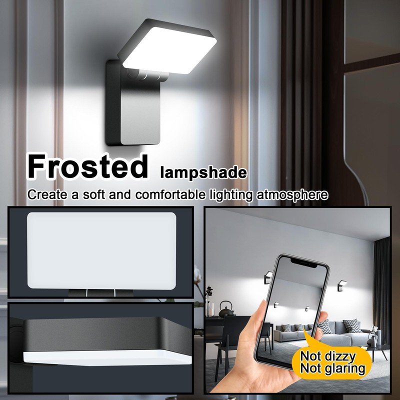 BIRITALO 40W LED Wall Lights Outdoor Rotatable 360 Degree LED