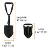 Truper PLE-18, Pala Plegable, 18", Fabricada en Acero