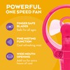 O2COOL O2COOL Deluxe Handheld Battery Powered Water Misting Fan (Raspberry)