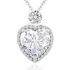 Love Heart Diamond Necklace for Women – S925 Sterling Silver