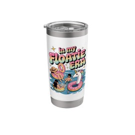 In My Floatie Era Summer Fun Vacation Squad Goals Stainless Steel Insulated Tumbler