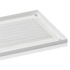 300x100mm / 12x4 inch White Metal Ventilation Grille with Flyscreen