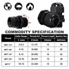 Wocloer 12 Pcs 1" NPT Black Adjustable Cable Glands -