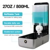 AIKE Wall Mount Liquid Soap Dispenser, 27oz Large Capacity with