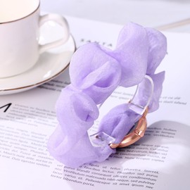 JewelryWe Womens Stretch Band Watches: Analog Quartz Elastic Watch Casual Hair Scrunchies Expansion Band Wristwatch