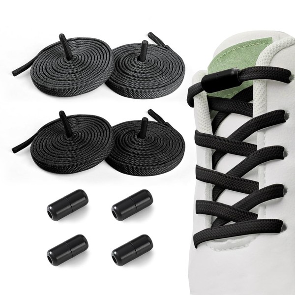Cadimus 2 Pairs of Elastic Shoelaces Without Tying Adjustable Shoelaces