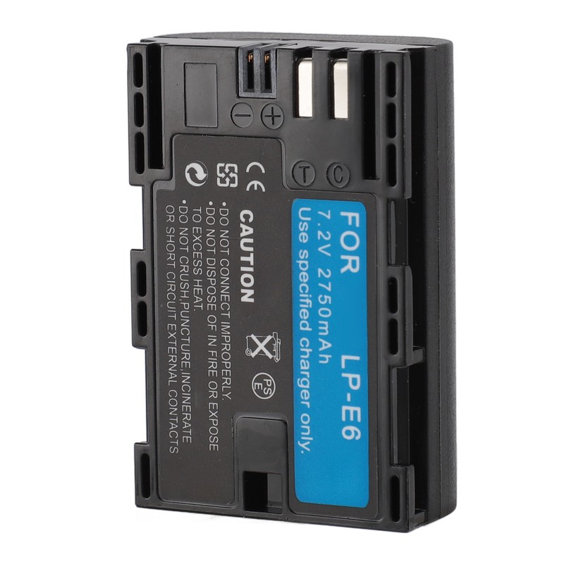 2pcs Camera Battery 2750mAh 7.2V for LP E6 E6N R5