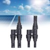 1 Pair Solar Branch Connector Panel Parallel Connection Cable Splitter