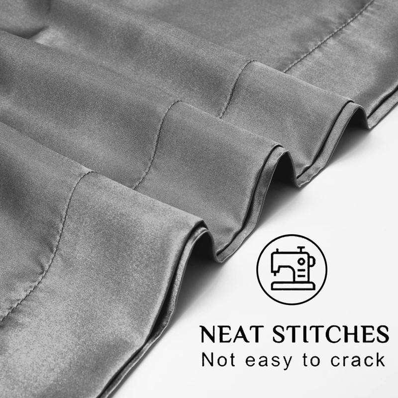 FOX-TECH Satin Pillowcase for Hair and Skin Set of 2,