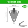 Amfrpar Pack of 20 Three-Hole Tarpaulin Hooks, Net Hooks for