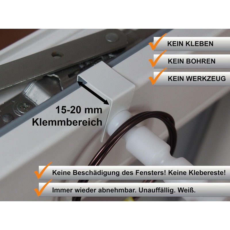 dekondo !! 10x Window Hooks / Decorative Hooks with Spacer