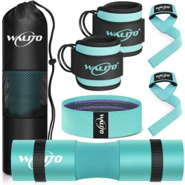 WALITO 8Pcs Barbell Pad Set for Hip Thrust - Squat Pad,Gym Accessories for Women