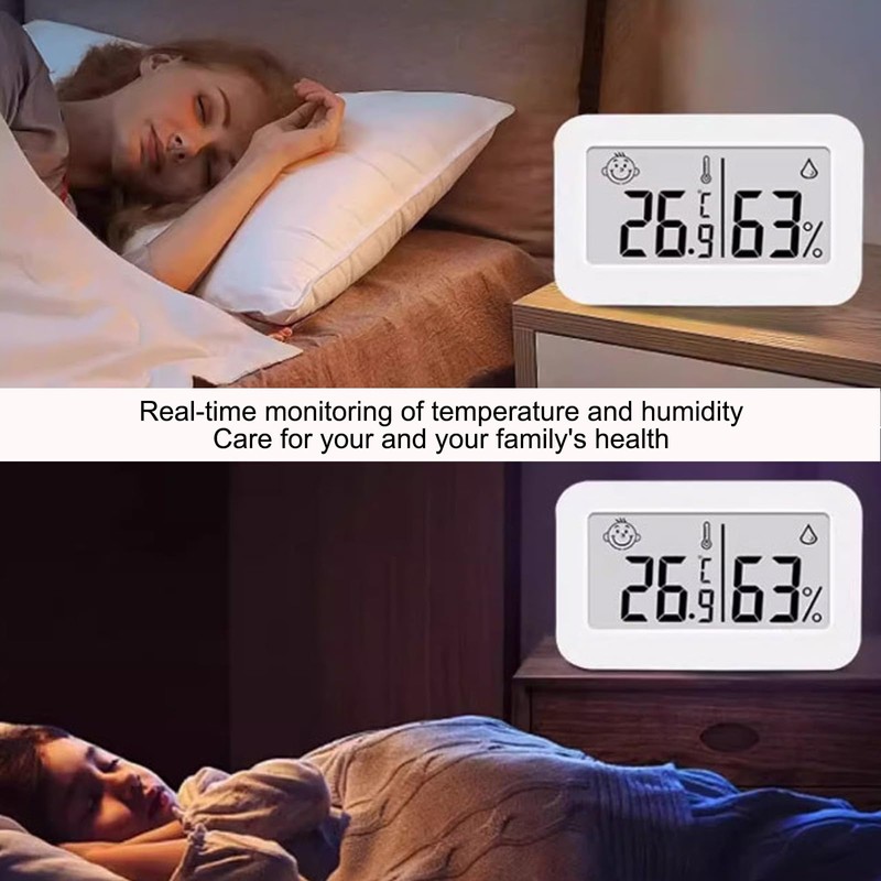 2-Pack Digital Room Thermometer and Hygrometer – Indoor Temperature and
