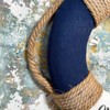 Welcome On Board Life Ring Dark Blue Lifebuoy Nautical Bathroom