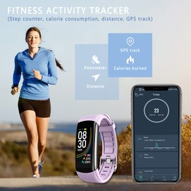 MicLee Women's Men's Smart Watch Fitness Wristband, Bluetooth Activity Tracker, Waterproof IP67, high-definition screen, multi-language, USB portable charging, Sports watch, for iOS and Android