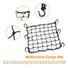 WeddHuis Motorcycle Luggage Net Bicycle Net with 4 Hooks Polyester