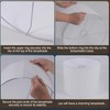 White Lamp Shade, Large Drum Lampshade 13" Top x 13"
