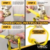 US Cargo Control Endless Ratchet Straps (4-Pack), 2 Inch Wide
