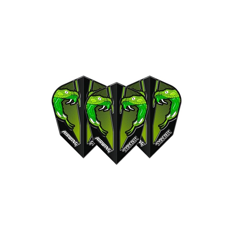 RED DRAGON Airwing Unique Moulded Peter Wright Snakebite Green Standard