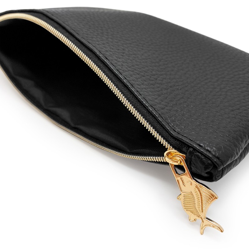 Fat Belly Fish Leather Look Pencil Case - Faux Leather