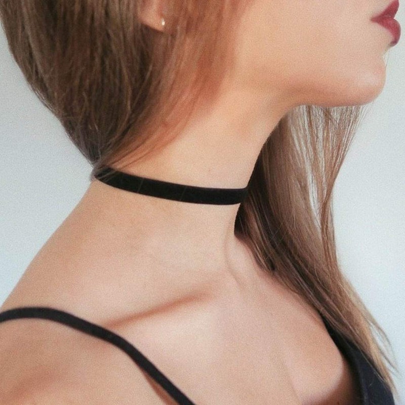 Zoestar Black Velvet Choker Necklacce for Women