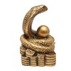 Fengshuibringluck Chinese Zodiac Snake Resin Statue Fortune and Luck Amulet