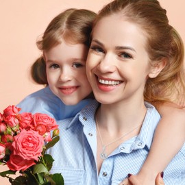 Mother's Day Gifts for Mum, Women's Necklace 925 Silver Pendant Infinity Sign, Women Jewellery Silver Chain Mother's Day Valentine's Day Gift Birthday Gift Christmas Gifts for Mother, Sterling Silver