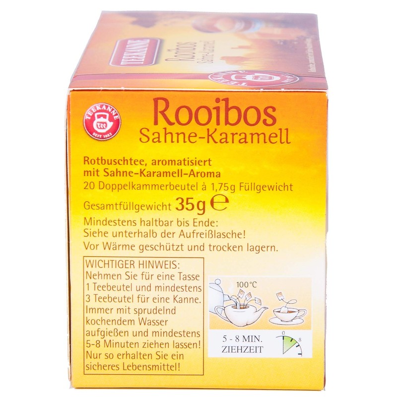 Teekanne Rooibos Cream Caramel 6 Pack (6 x 20 Tea