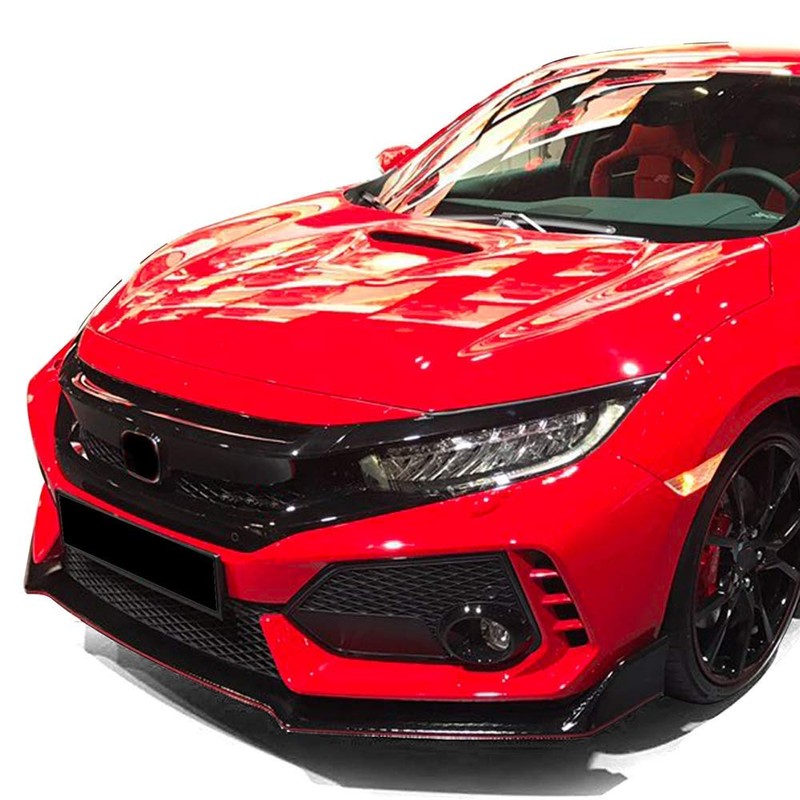 PIT66 Front Bumper Mesh Hood Grill Grille Trim + 2Pcs