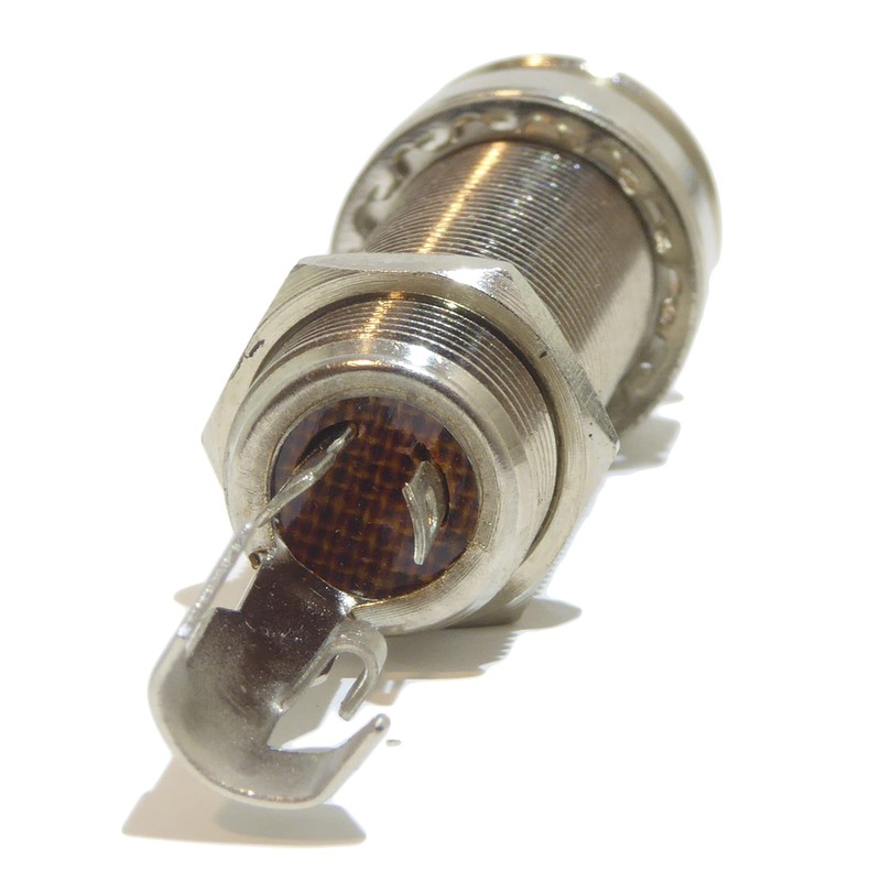 Guitar Jack Socket long body barrel with combined end pin