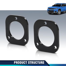 PIT66 Front 0.5" Leveling 1/2" Lift Spacers Compatible with Jeep Grand Cherokee WK2 2011-2022 Black