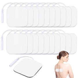 Jognee TENS EMS Electrode Pads, Super Soft 5 x 5 cm TENS-EMS Device, Reusable to Relieve Muscle, Back and Joint Pain (Pack of 20)