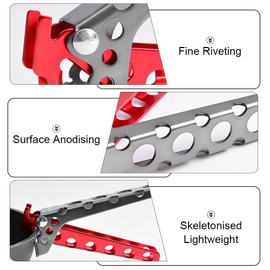 DONGKER Camping Pot Gripper, Outdoor Handle Tongs, Bowl Scalding Bakeware Holder, Non-Slip Pot Tongs for Home, Outdoor, Camping Cookware
