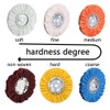 8" White Airway Buffing Wheel,5/8'' Arbor Hole,16 Plys/Fine Polishing for