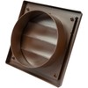 Vent Systems 6" Inch Brown Exhaust Vent Cover - Dryer