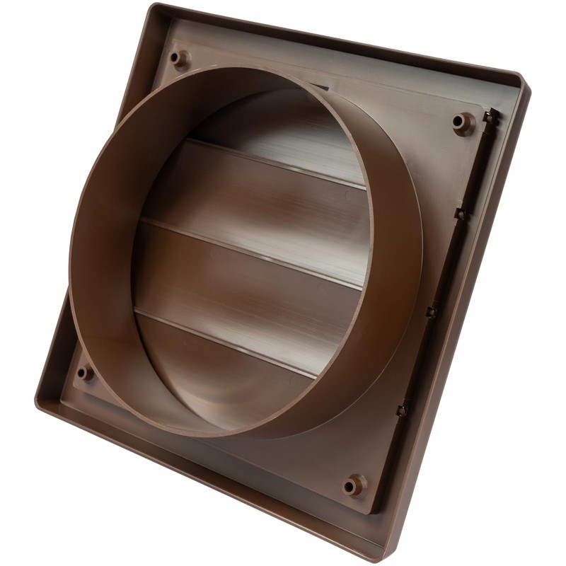 Vent Systems 6" Inch Brown Exhaust Vent Cover - Dryer