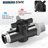 TAILONZ PNEUMATIC 1/4 Inch Tube OD x 3/8 Inch NPT