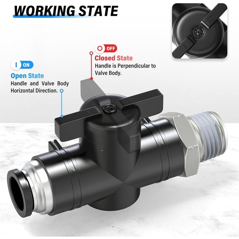 TAILONZ PNEUMATIC 1/4 Inch Tube OD x 3/8 Inch NPT