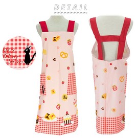 Marushin 1165013400 Studio Ghibli Kiki's Delivery Service, Jiji Orchid-type Apron, Flower and Jiji