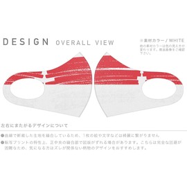 018471 Design Mask, Set of 2, Polyester, Washable, Cloth Mask, Unisex, Flag, Indonesia Indonesia